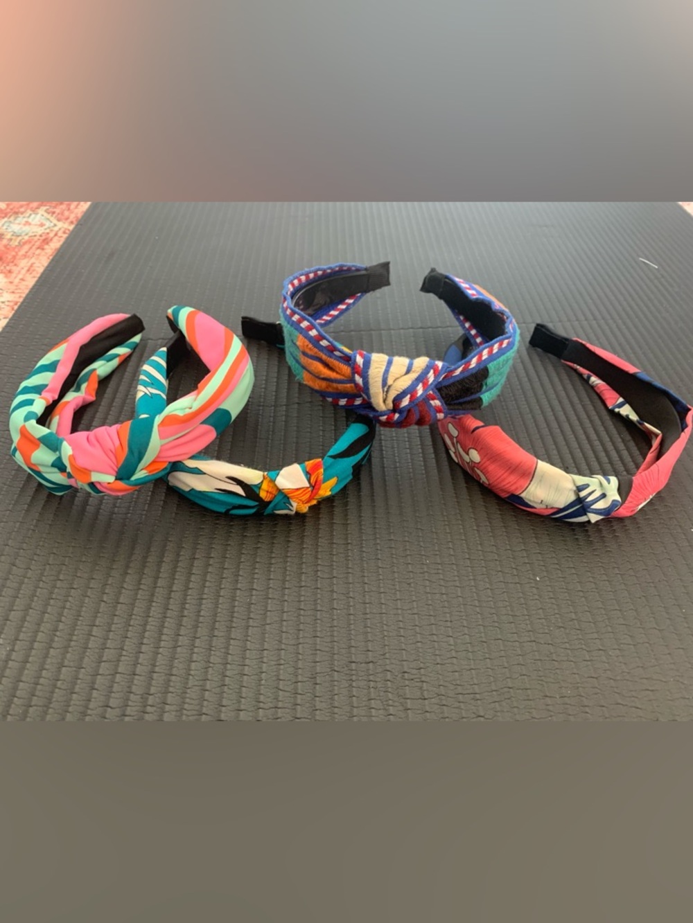 Patterned Knot Headbands - Pink, Teal, Blue, Coral